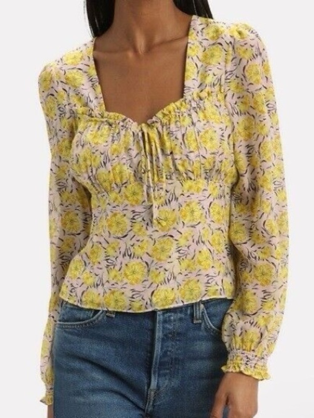 INTERMIX Floral Blouse